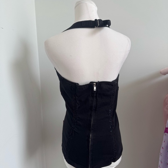 Tripp NYC Corset Tank Top – Gothic Punk Lace-Up Strappy Alt Y2K Emo Scene XXL - Picture 11 of 12